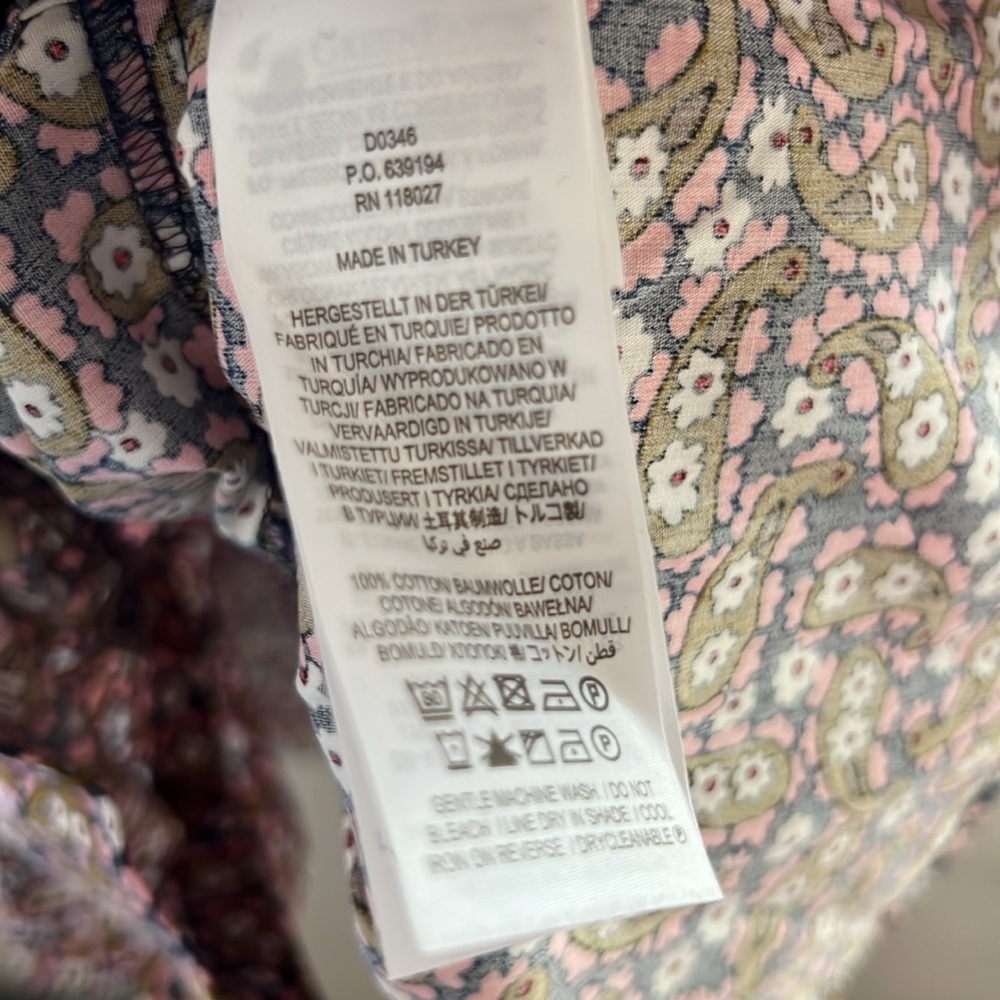 NWT Boden Paisley Tiered Shirt Dress Size 6 L - Picture 4 of 7